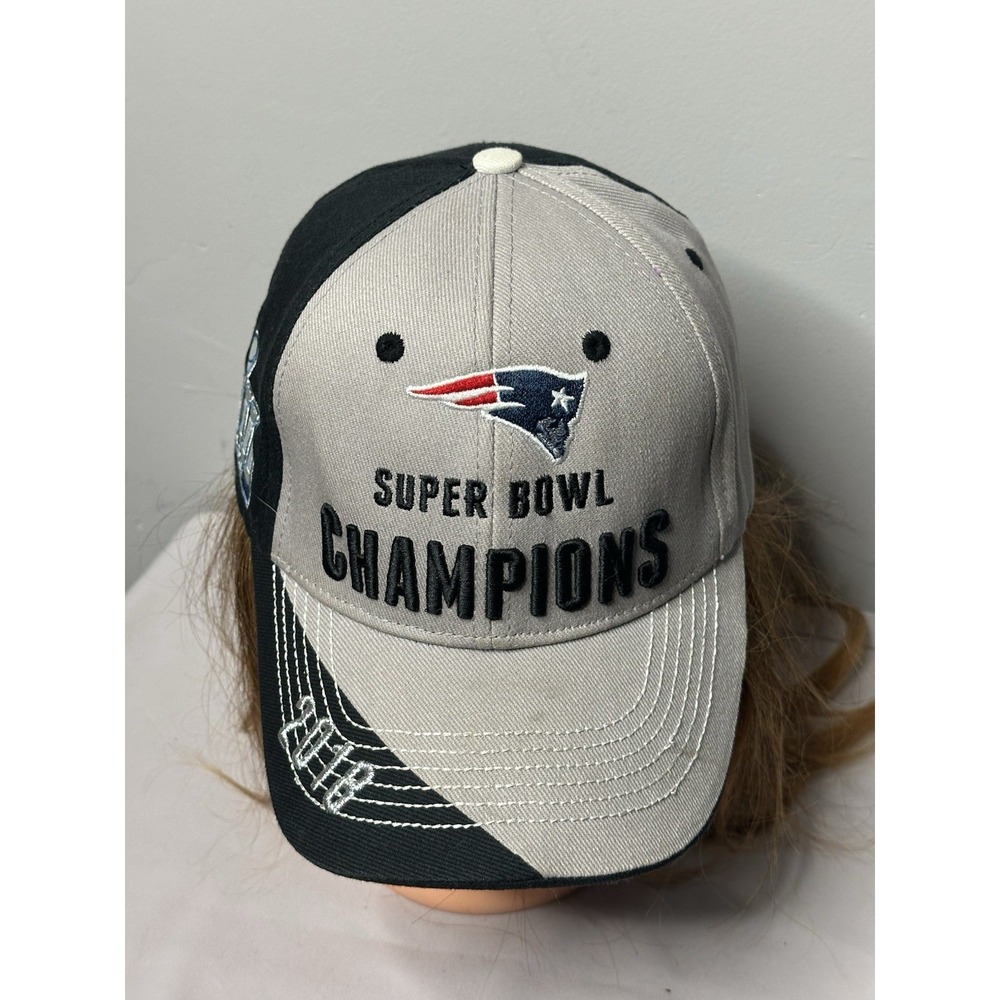 NFL‎ New England Patriots Super Bowl LIll Champions Adjustable Cap Hat 2018 O/S